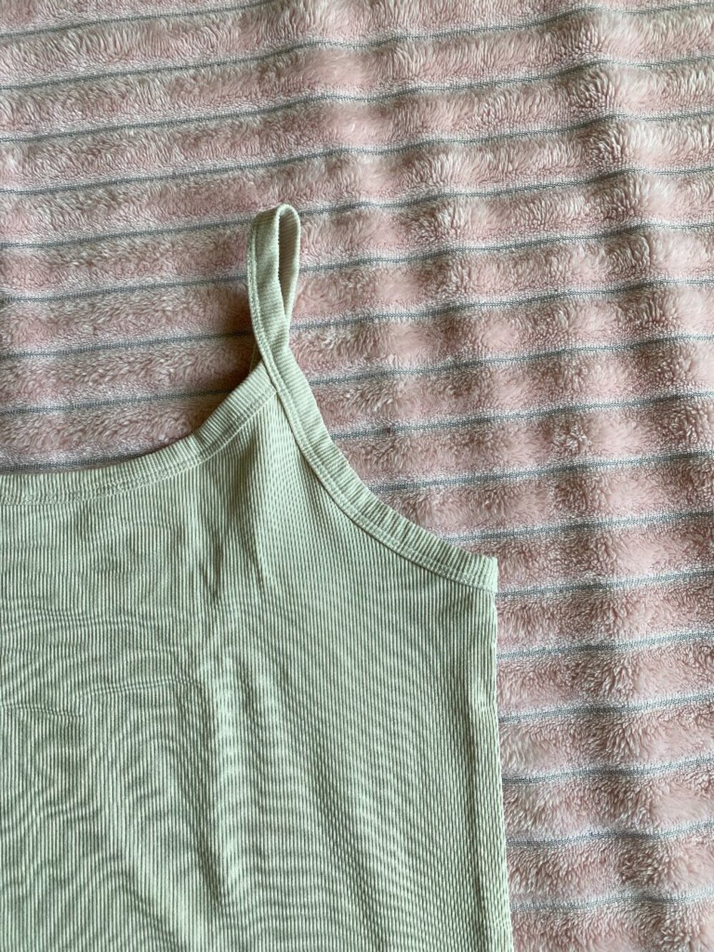 Cream Ribbed Cami